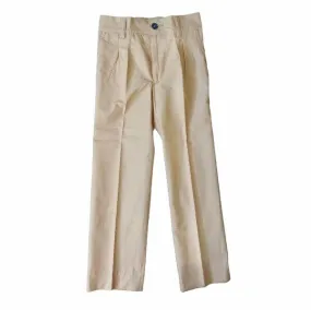 1970's Sand Straight Pleated Trousers  5-6Yrs