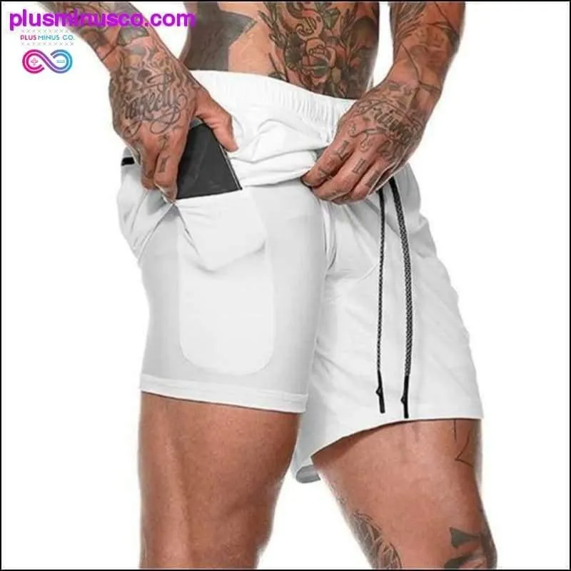 2020 Summer Running Shorts Men 2 in 1 Sports Jogging Fitness