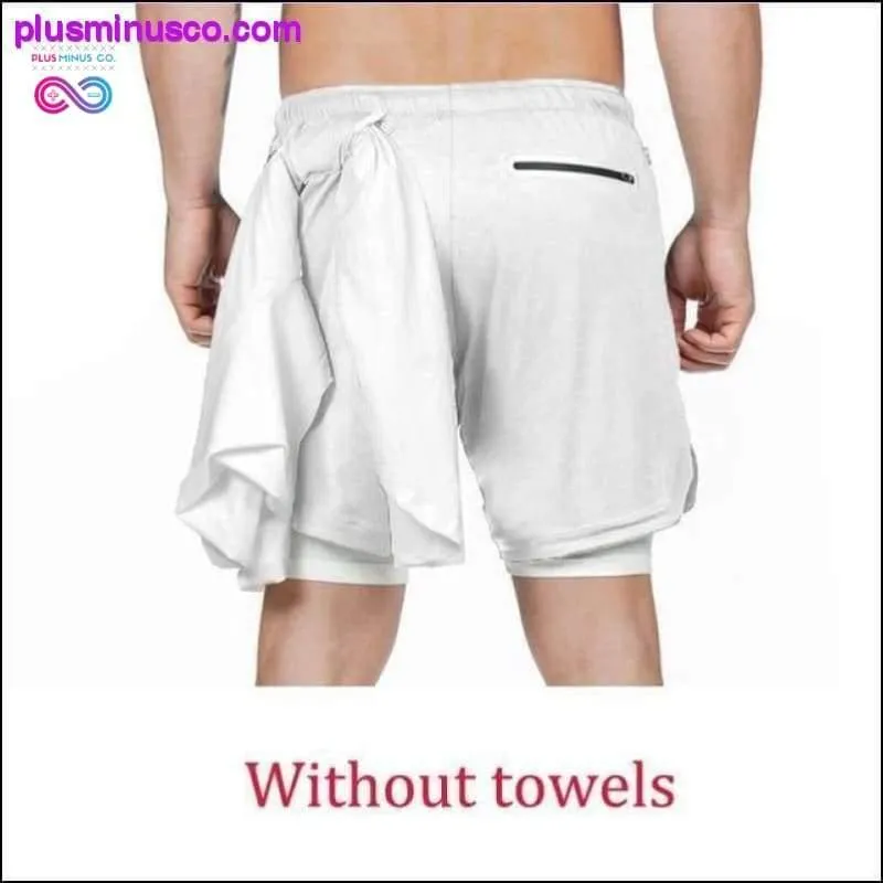 2020 Summer Running Shorts Men 2 in 1 Sports Jogging Fitness