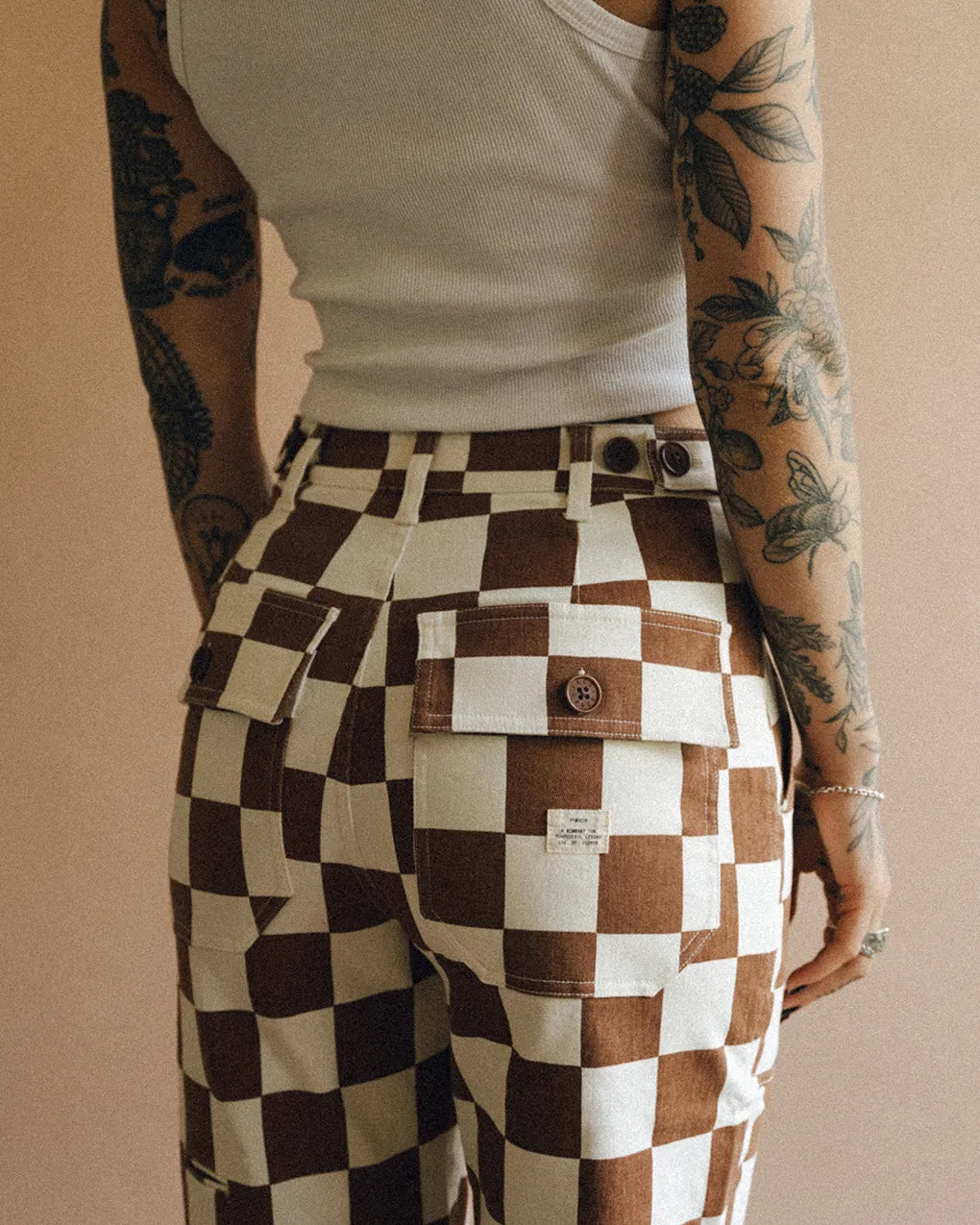 304 Service Fatigue Pants - Rust Checkerboard