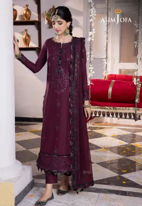 Abresham by Asim Jofa Embroidery Lawn Silk Unstitched 3Pc Suit AJAB-05