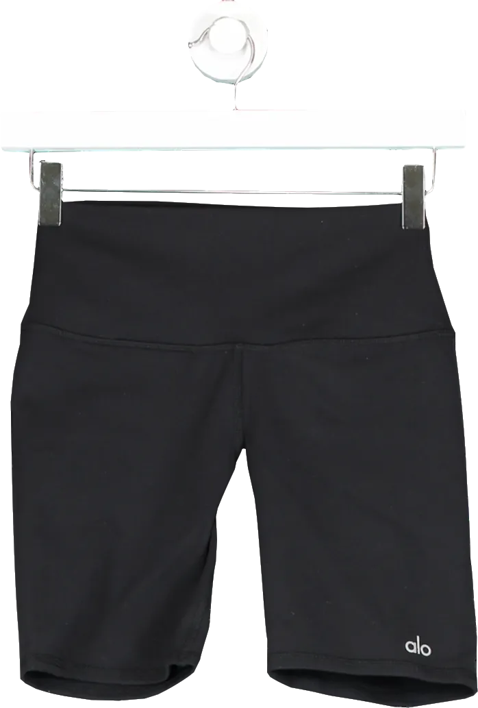 alo yoga Black Bike Shorts UK S