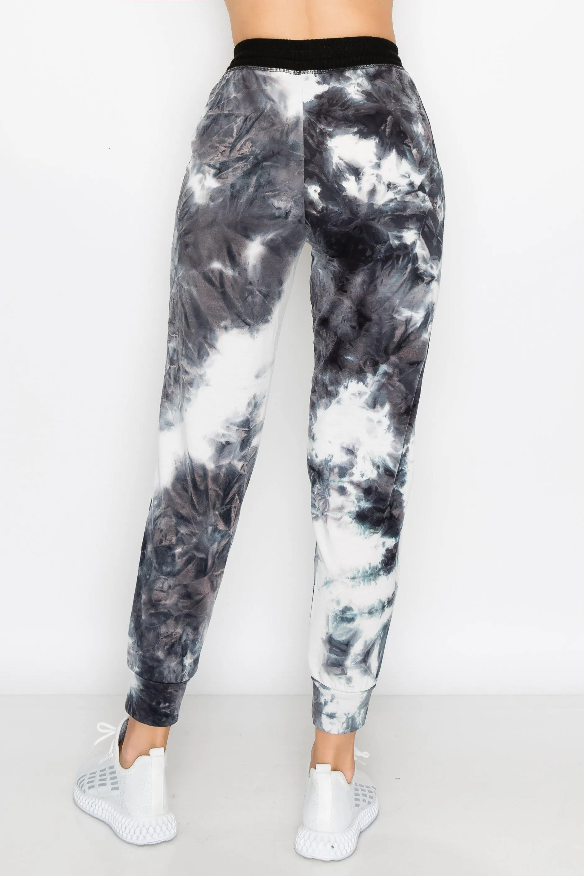 ALWAYS Women's French Terry Joggers - Tie Dye Casual Elastic Drawstring with Pockets Pants