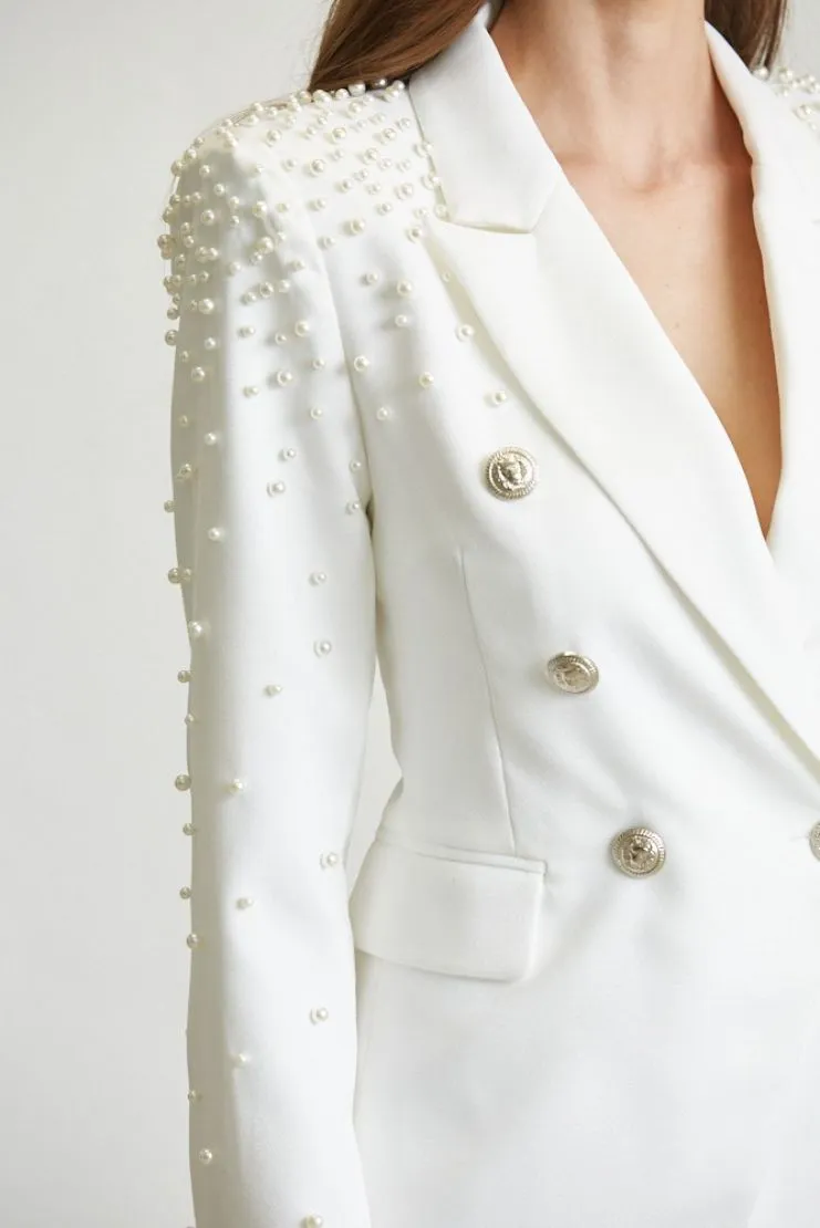 Antonella Pearls Blazer and Trousers (Sold Separately)