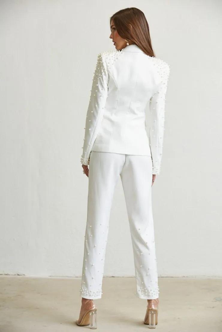 Antonella Pearls Blazer and Trousers (Sold Separately)