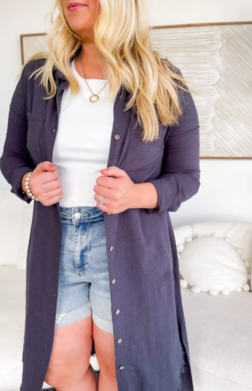 Arianna Button Up Duster