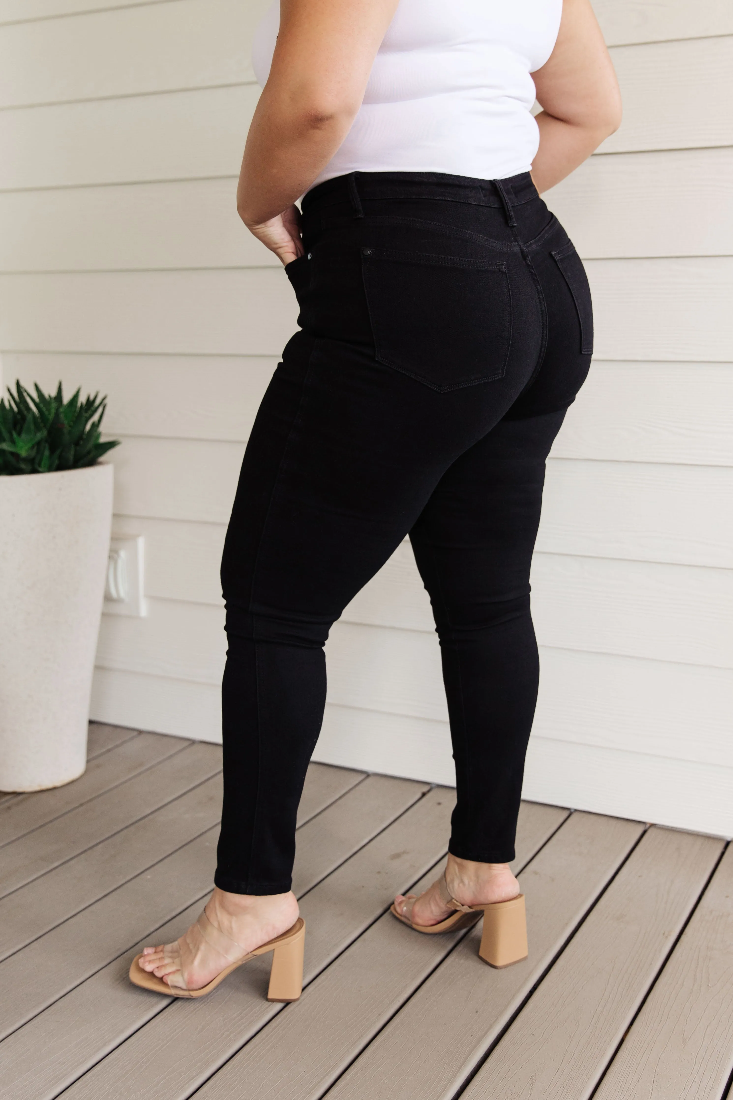 Audrey High Rise Control Top Classic Skinny Jeans in Black-- Use the code SPRINGJB for 20% off!