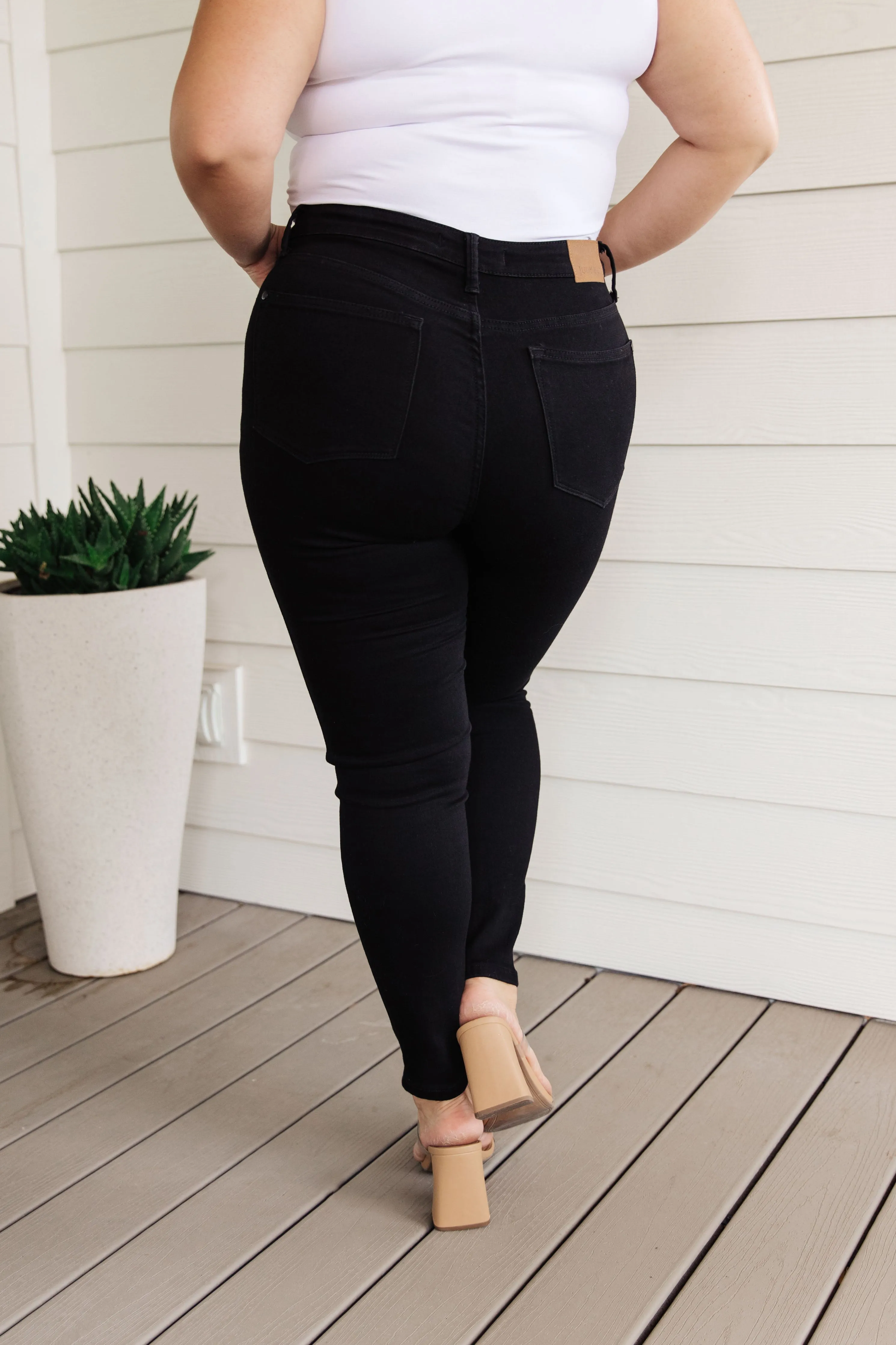 Audrey High Rise Control Top Classic Skinny Jeans in Black-- Use the code SPRINGJB for 20% off!