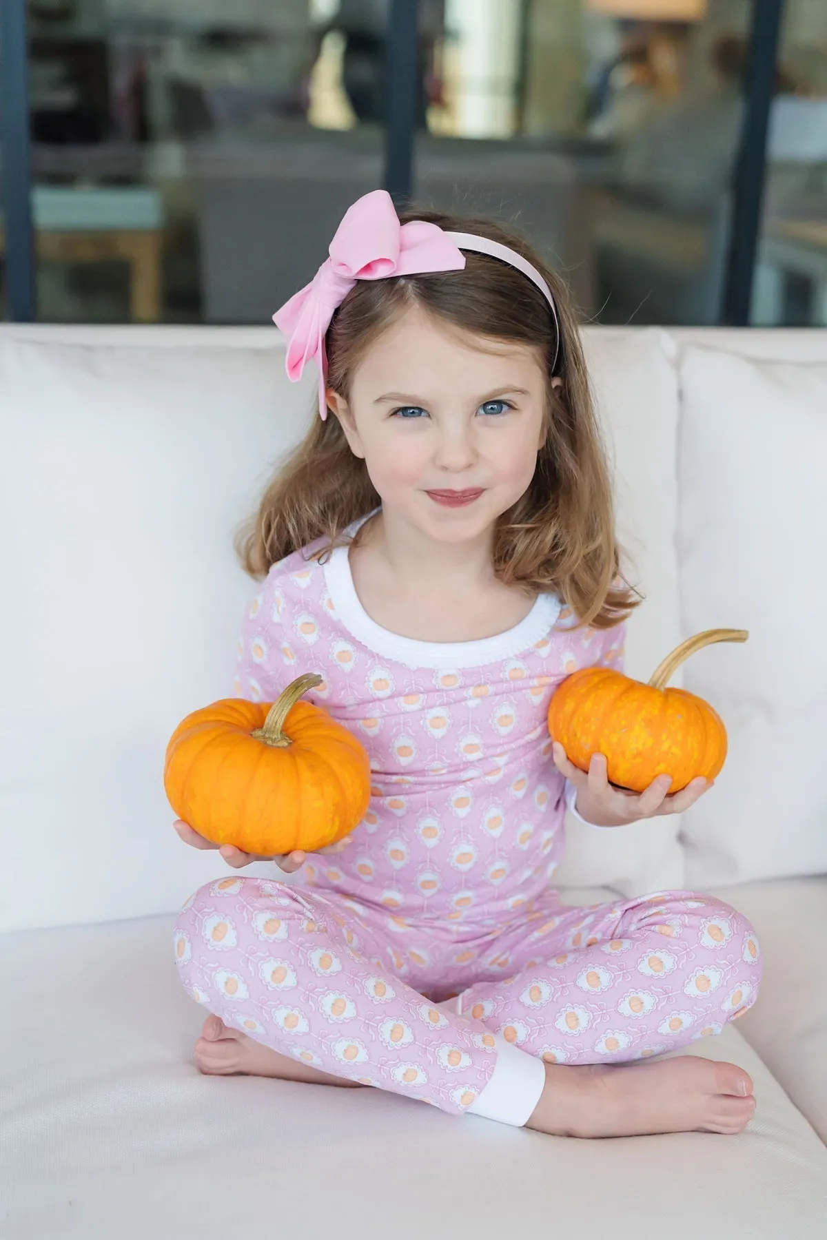 Ava Girls' Pajama Pant Set | Pretty Pumpkins