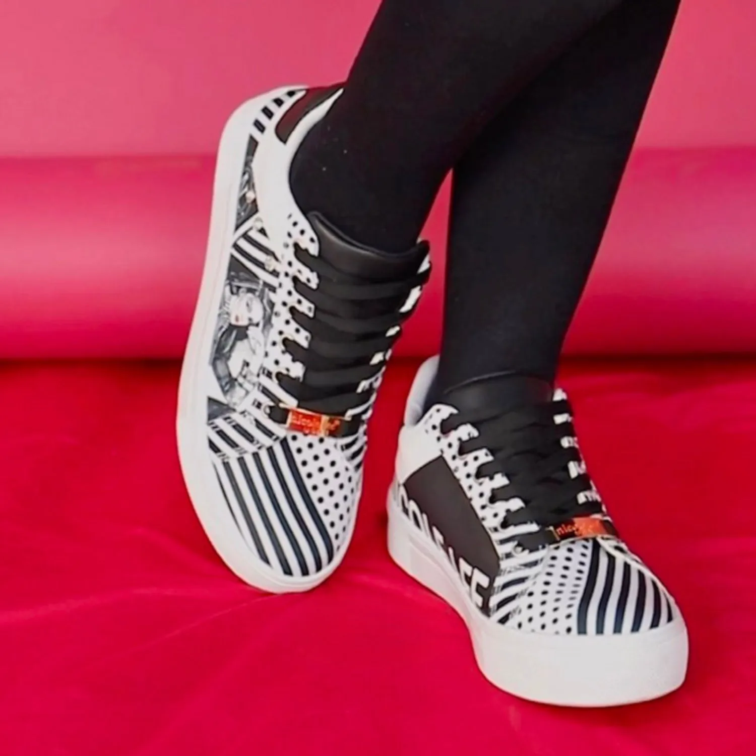 BE. Shoe Nicole Lee Vegan Leather Lace Up Sneaker