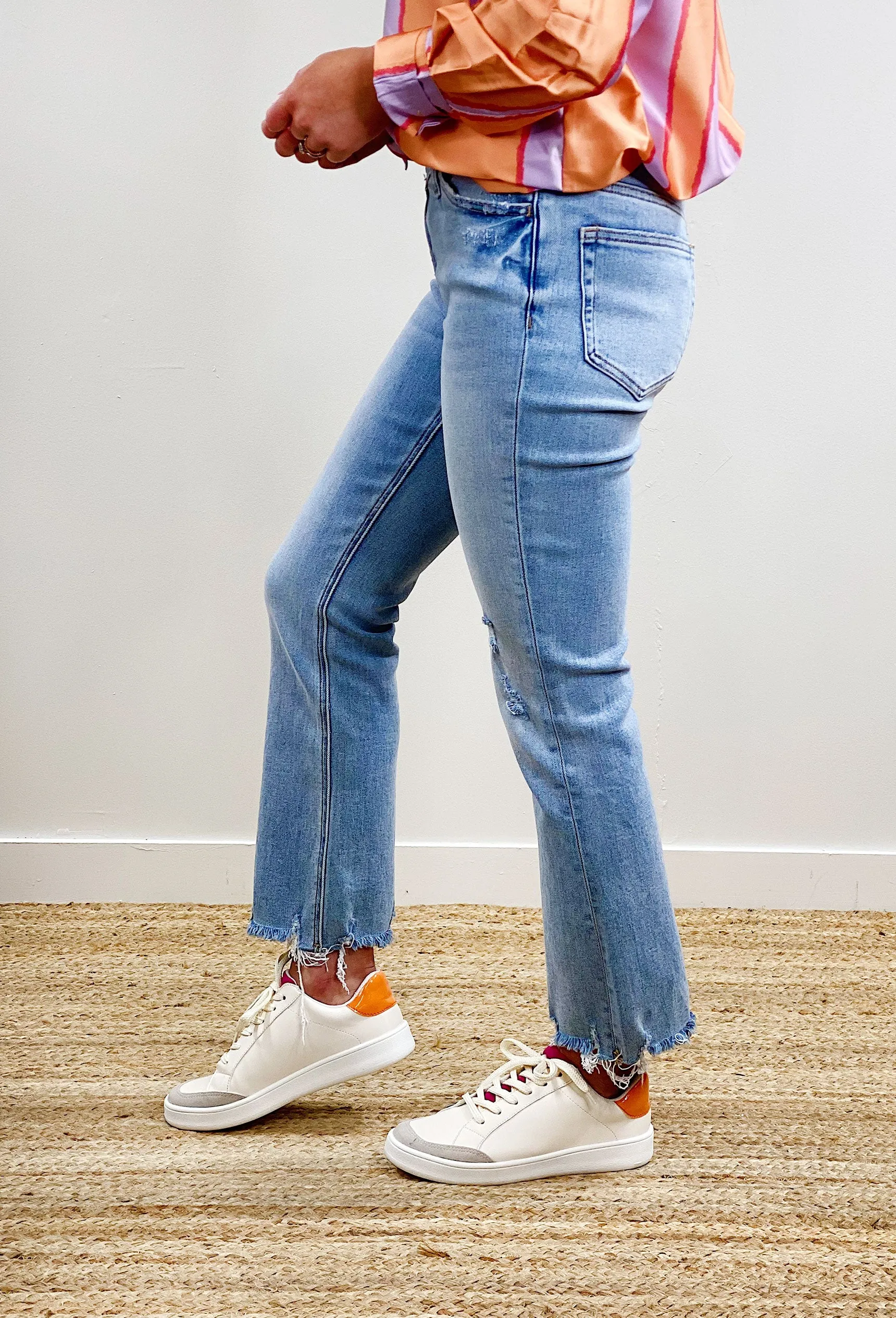 Bella High Rise Kick Flare Denim by Vervet