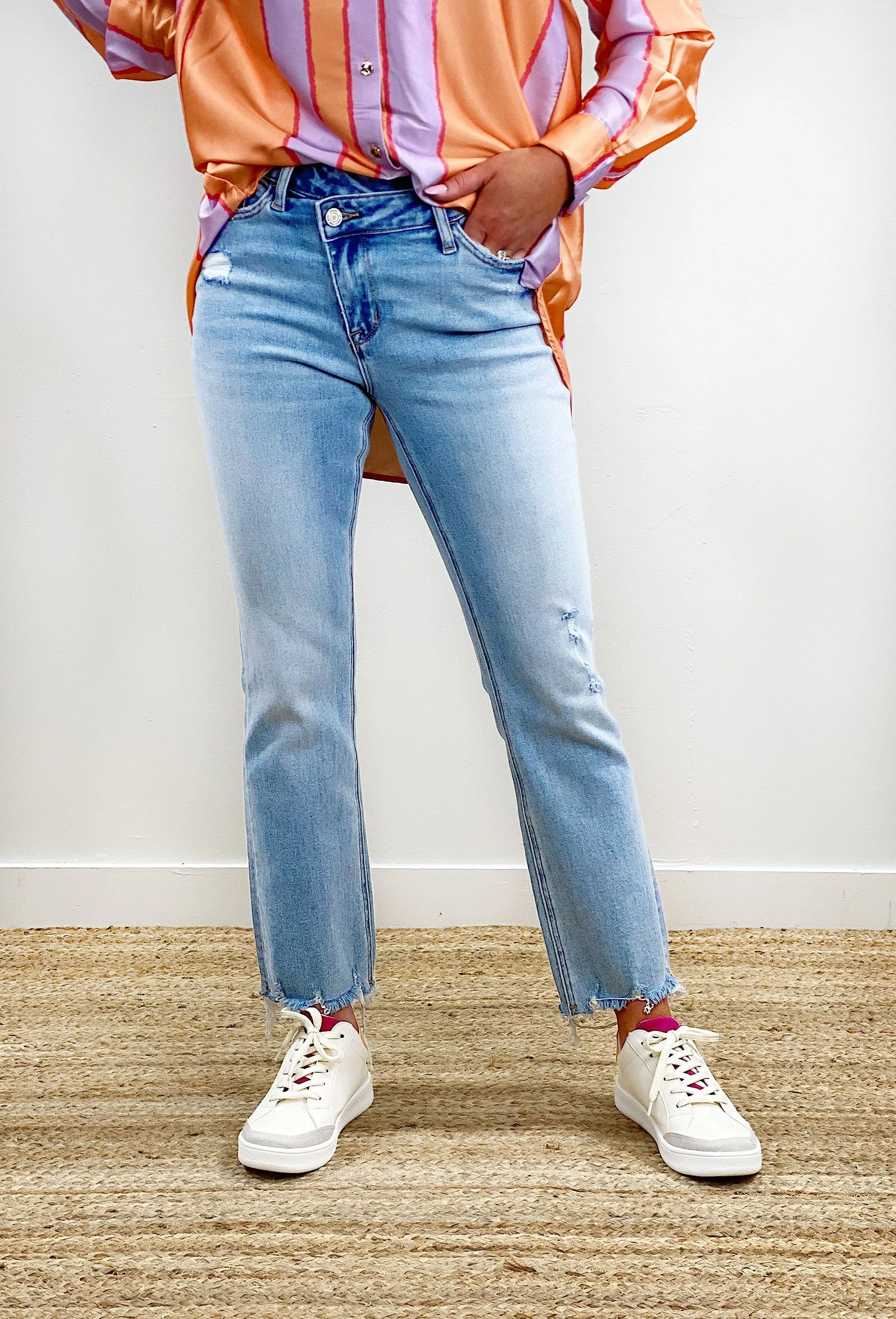 Bella High Rise Kick Flare Denim by Vervet