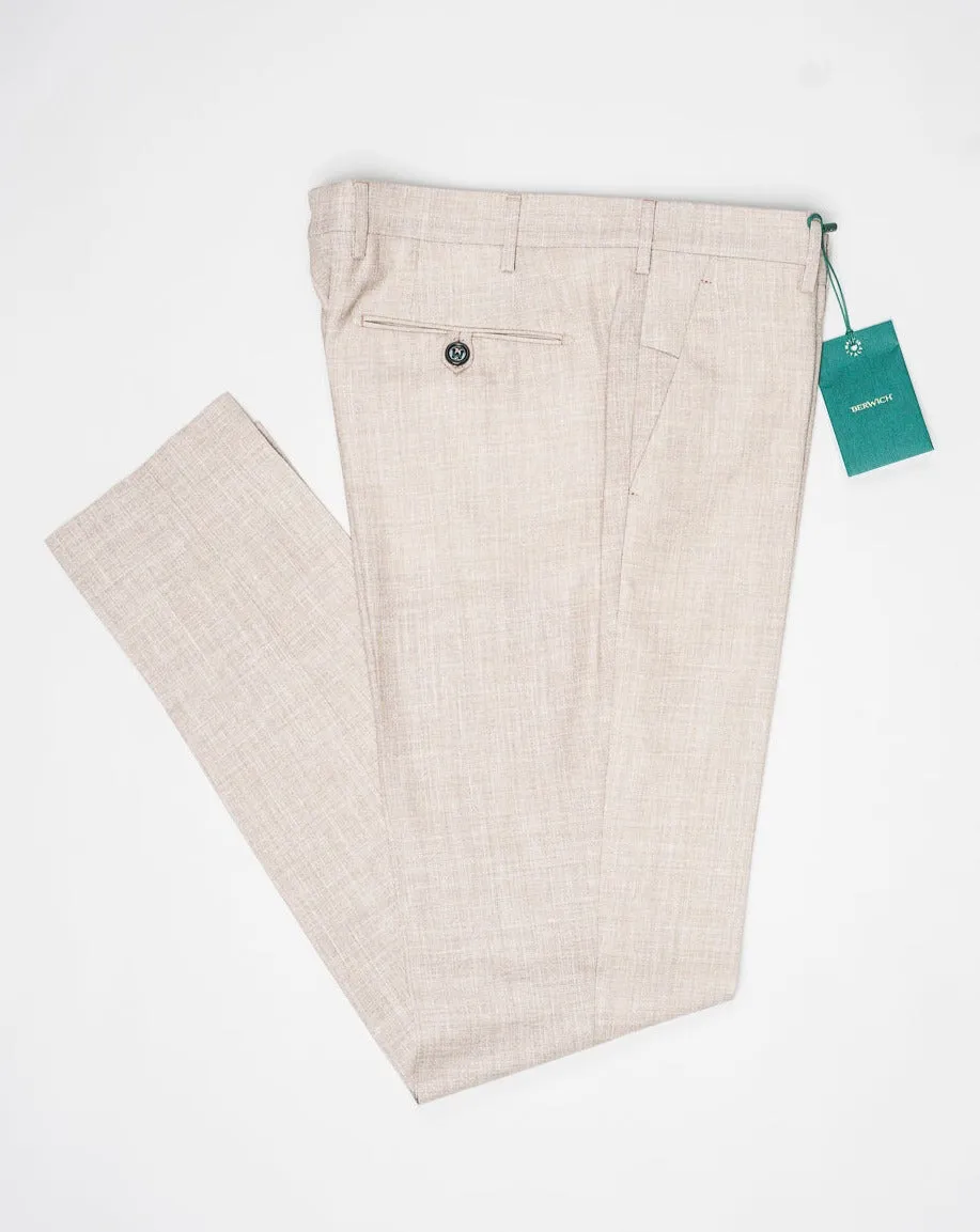 Berwich Morello Loro Piana Summertime Trousers / Beige