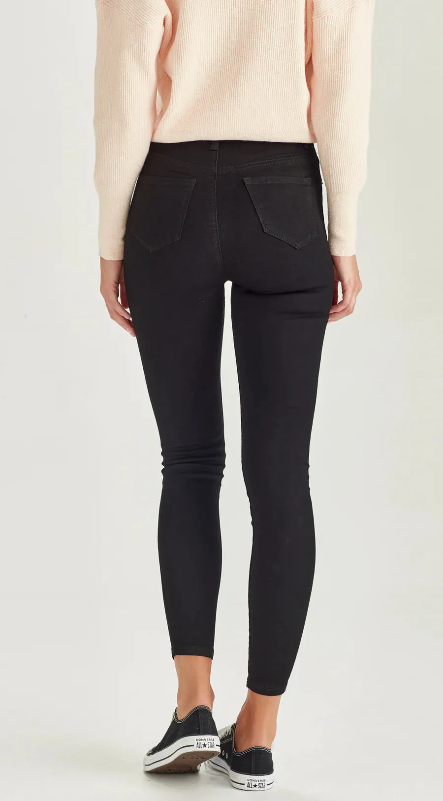 BOWIE | Ankle Grazer Jean Black