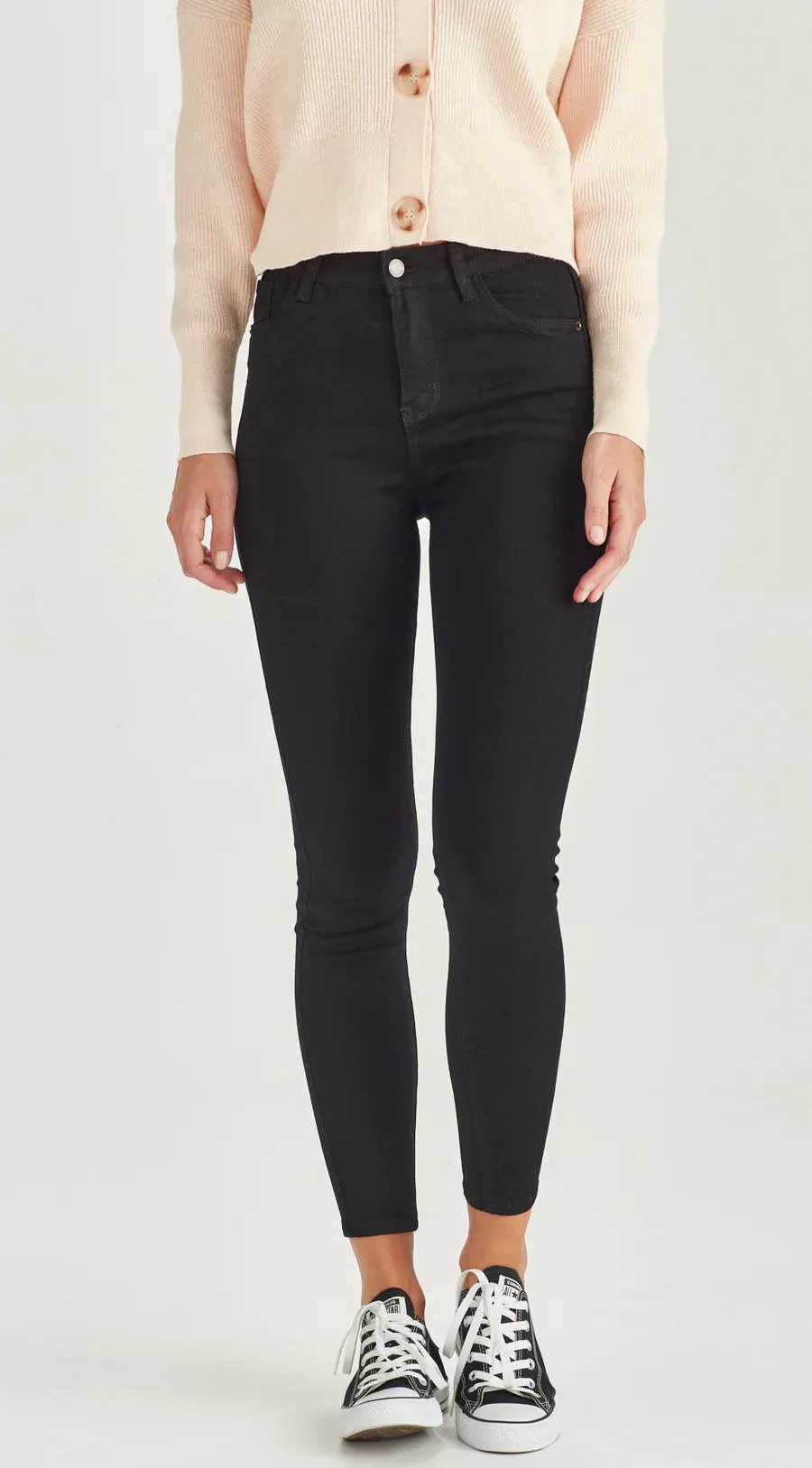 BOWIE | Ankle Grazer Jean Black