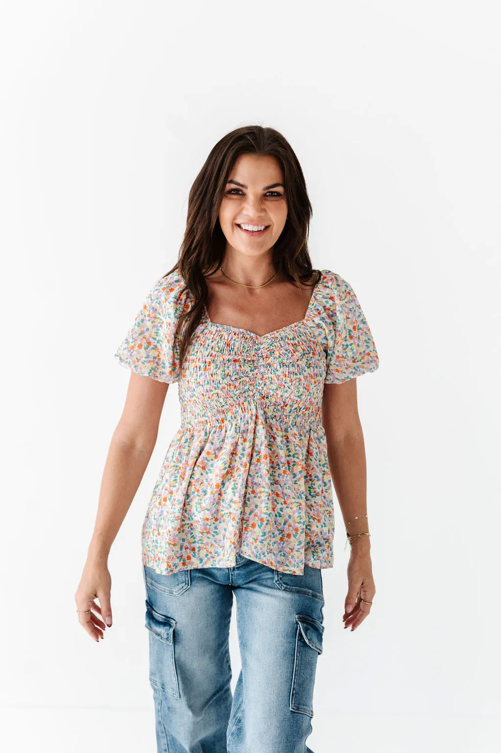 Briar Smocked Floral Top