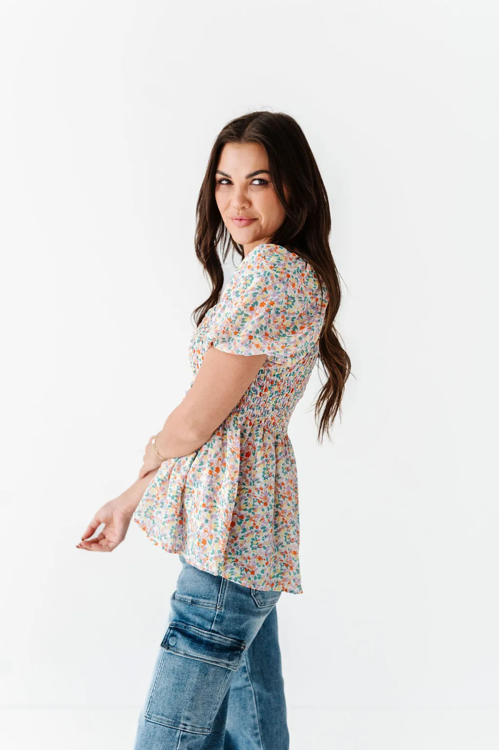 Briar Smocked Floral Top