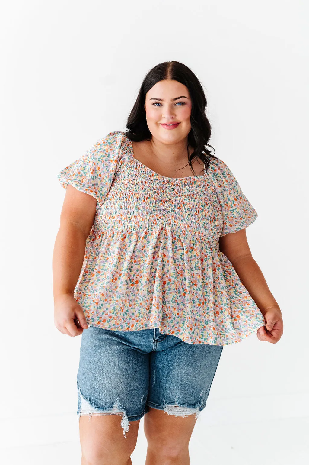 Briar Smocked Floral Top