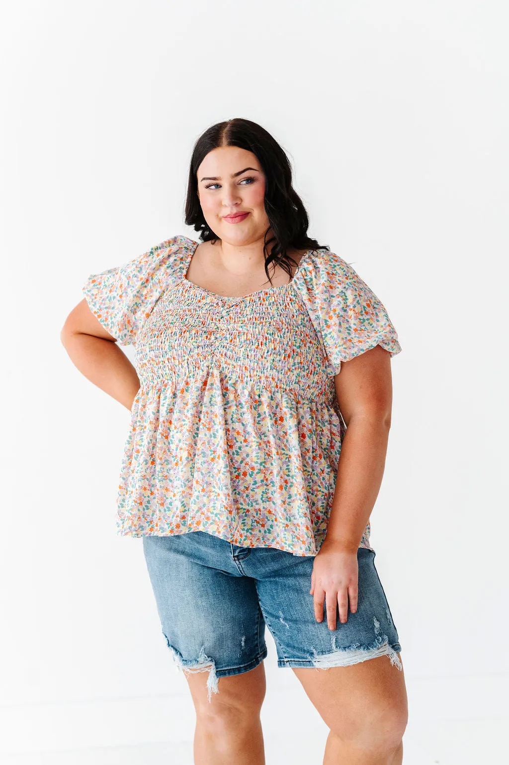 Briar Smocked Floral Top