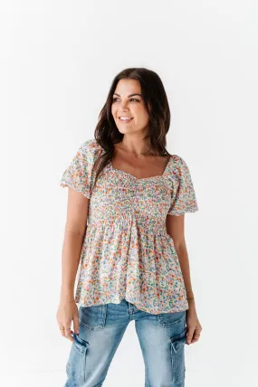 Briar Smocked Floral Top