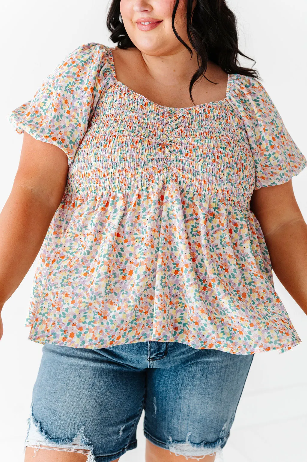 Briar Smocked Floral Top