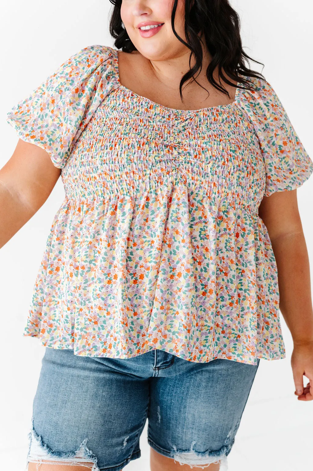 Briar Smocked Floral Top