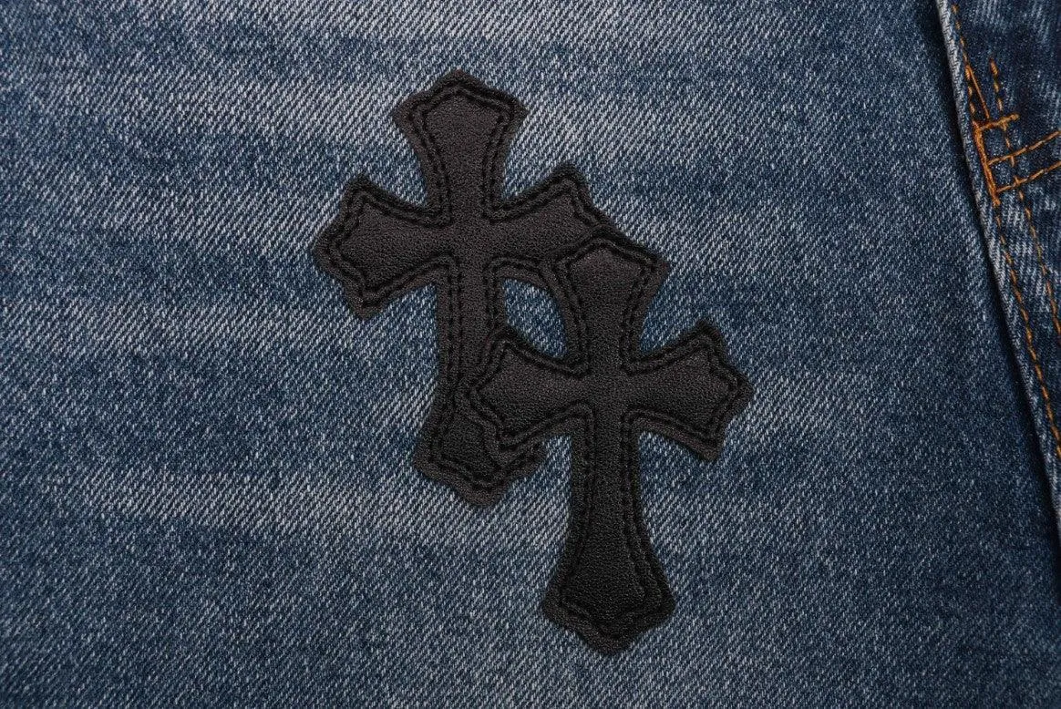 CHROME HEARTS 21FW DENIM CROSS *BLUE/BLACK*