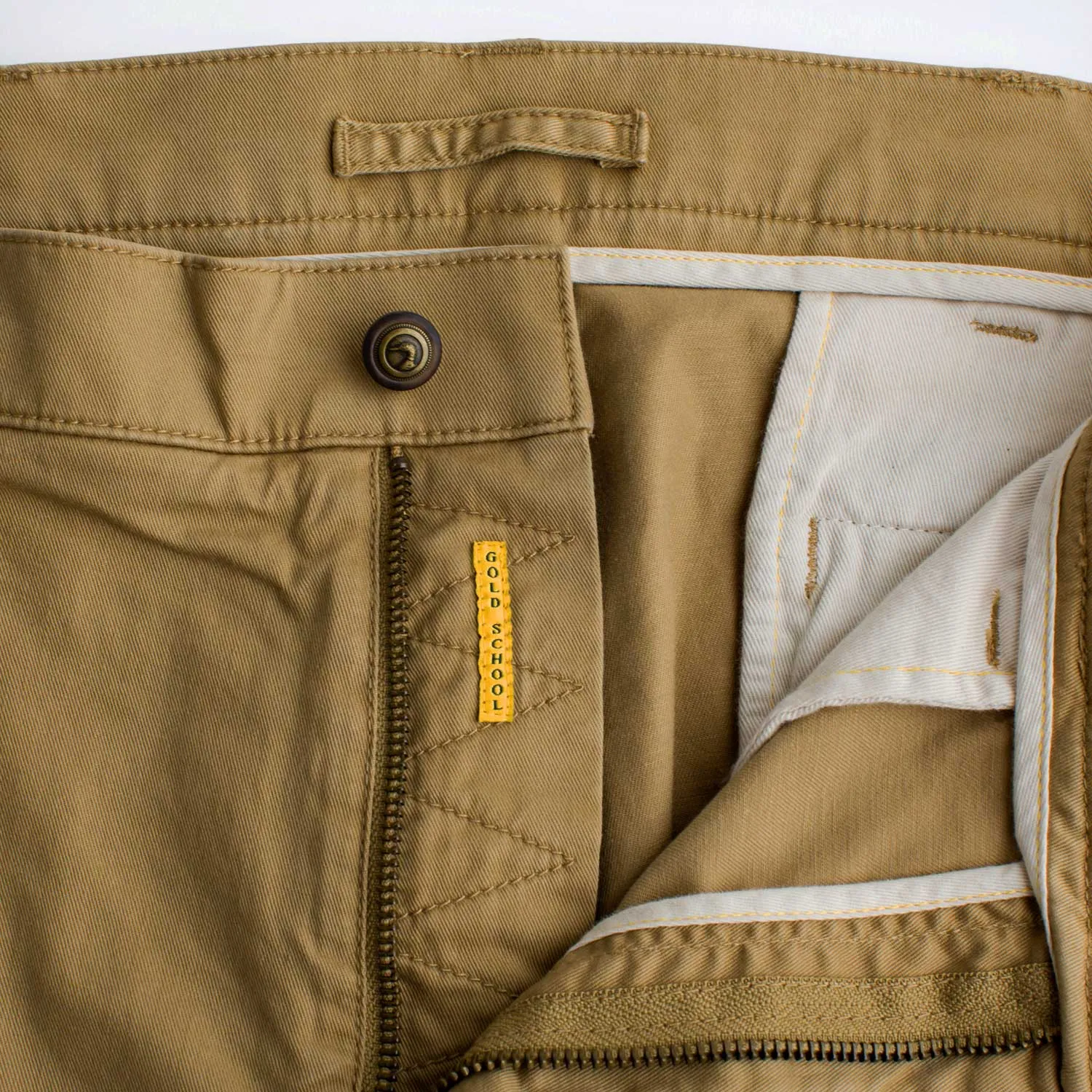 Classic Fit Gold School Chino - Dark Khaki