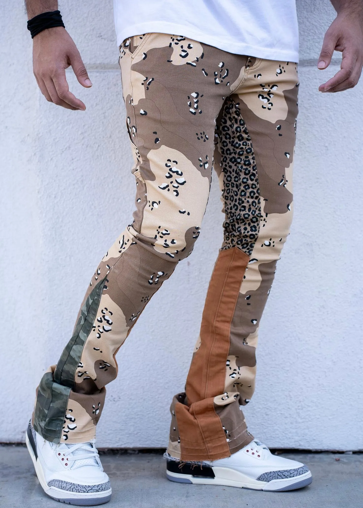 Damati Bizcocho Camo Stacked Jeans (DMT-23-007)