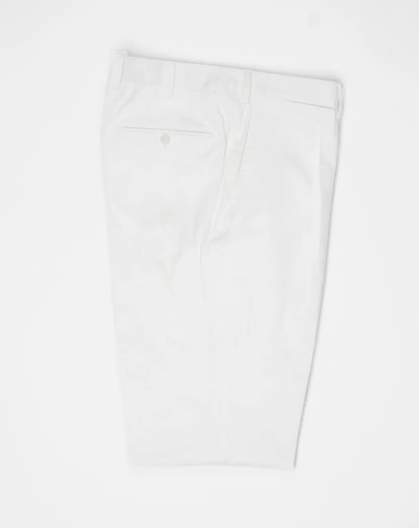 De Petrillo Cotton Trousers / White