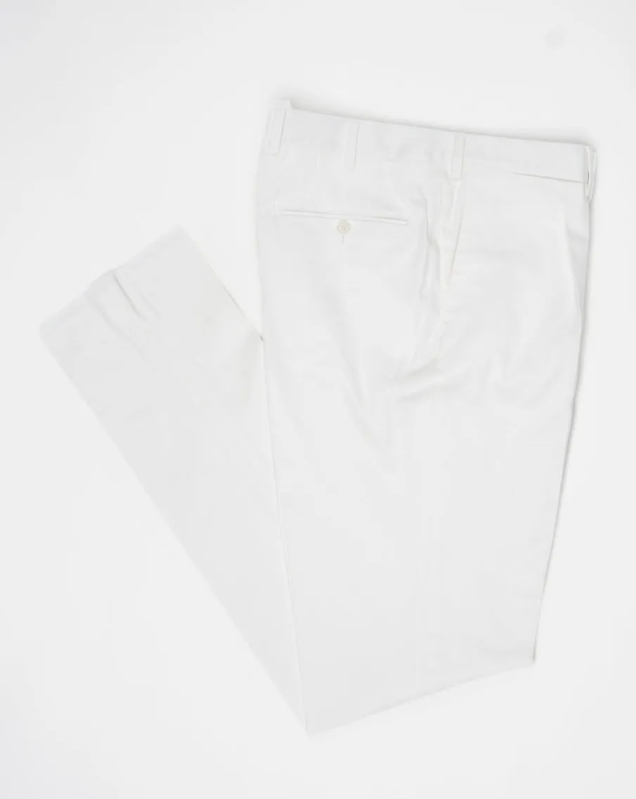 De Petrillo Cotton Trousers / White