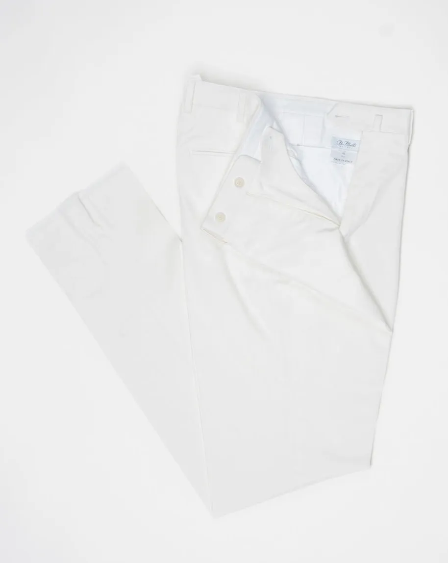 De Petrillo Cotton Trousers / White