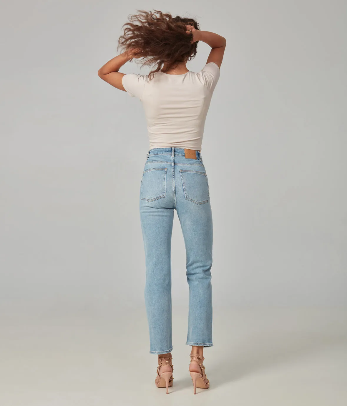 DENVER-DS High Rise Straight Jeans