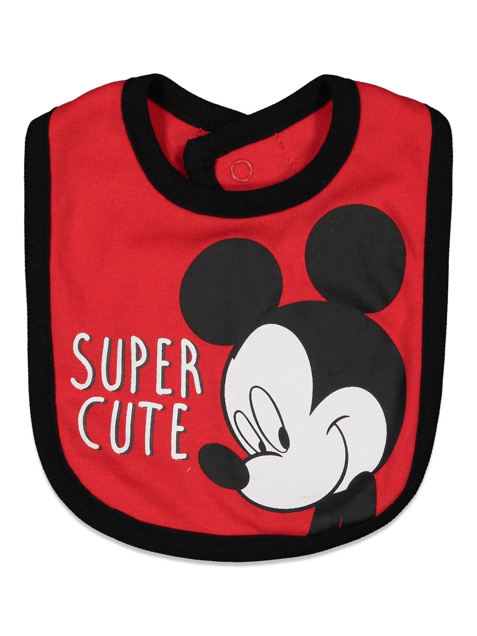 Disney Mickey Mouse Bodysuit Pants Bib and Hat 4 Piece Outfit Set