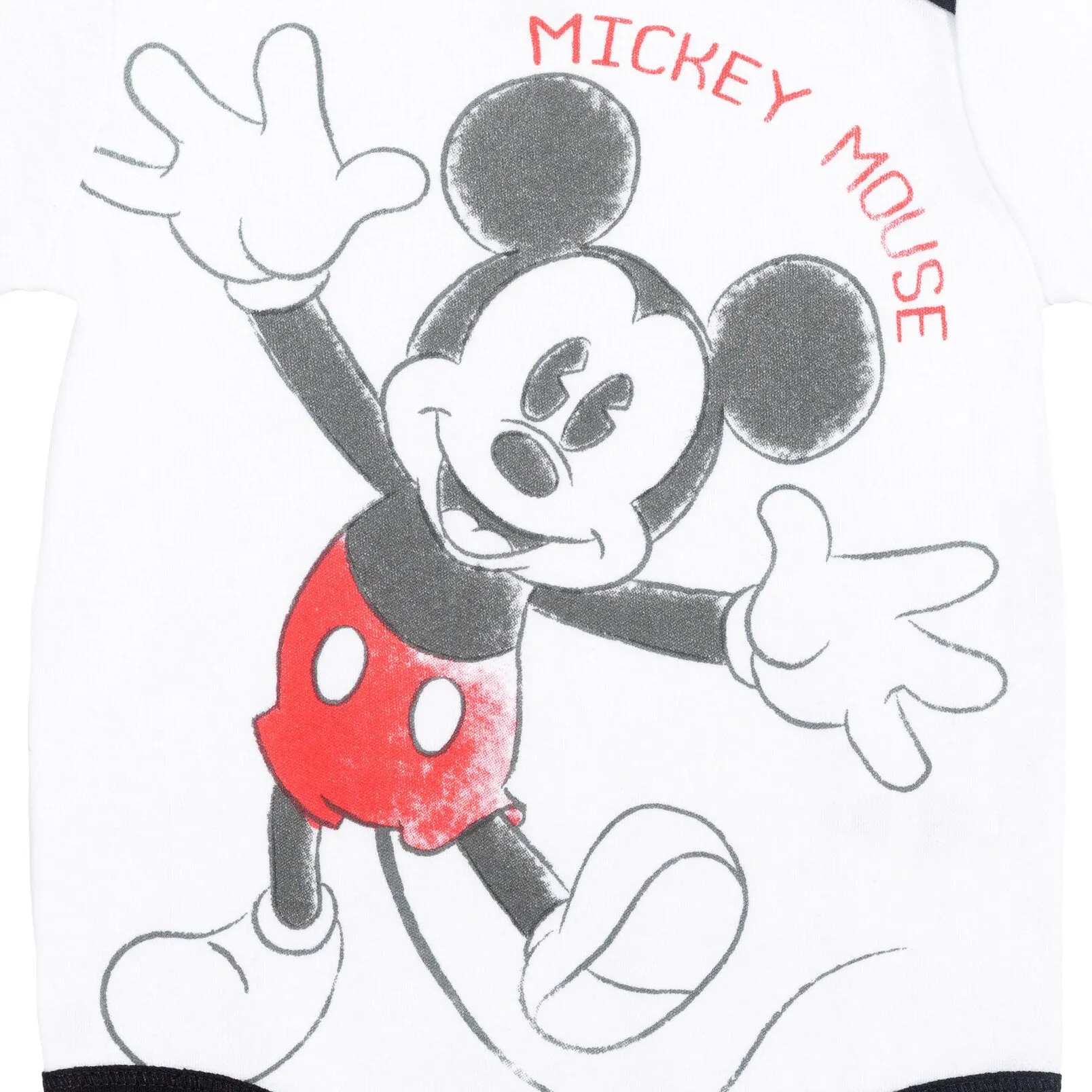 Disney Mickey Mouse Bodysuit Pants Bib and Hat 4 Piece Outfit Set