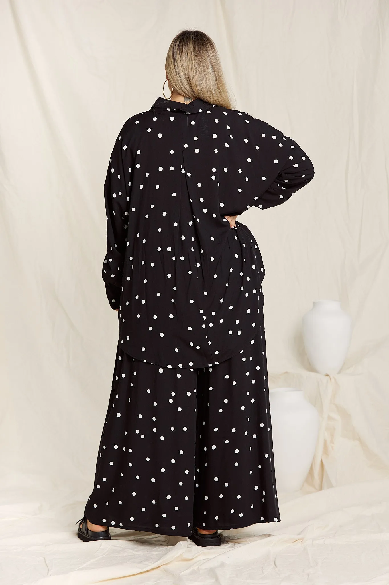 Drape Pants - Polkadot Rayon