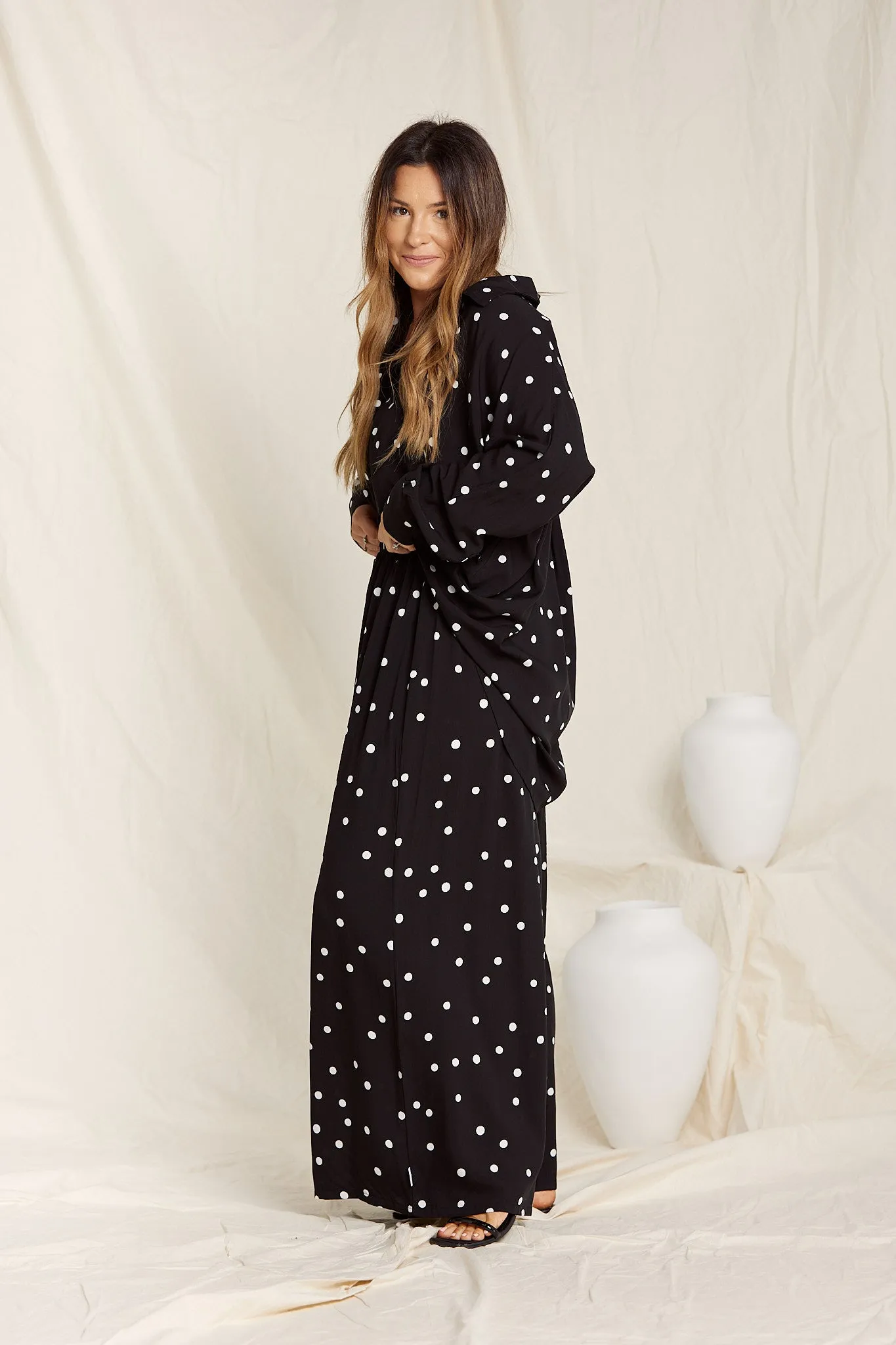 Drape Pants - Polkadot Rayon