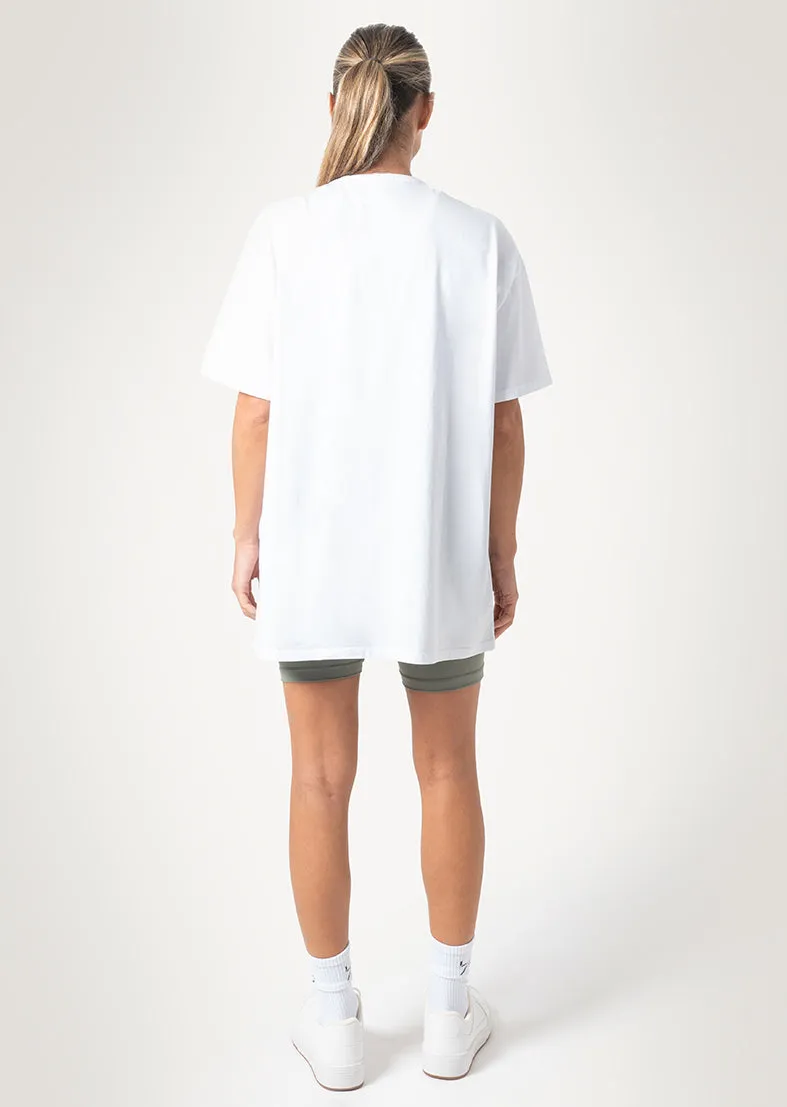 Elevate Boyfriend Tee White FINAL SALE