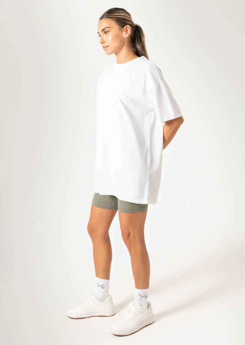 Elevate Boyfriend Tee White FINAL SALE