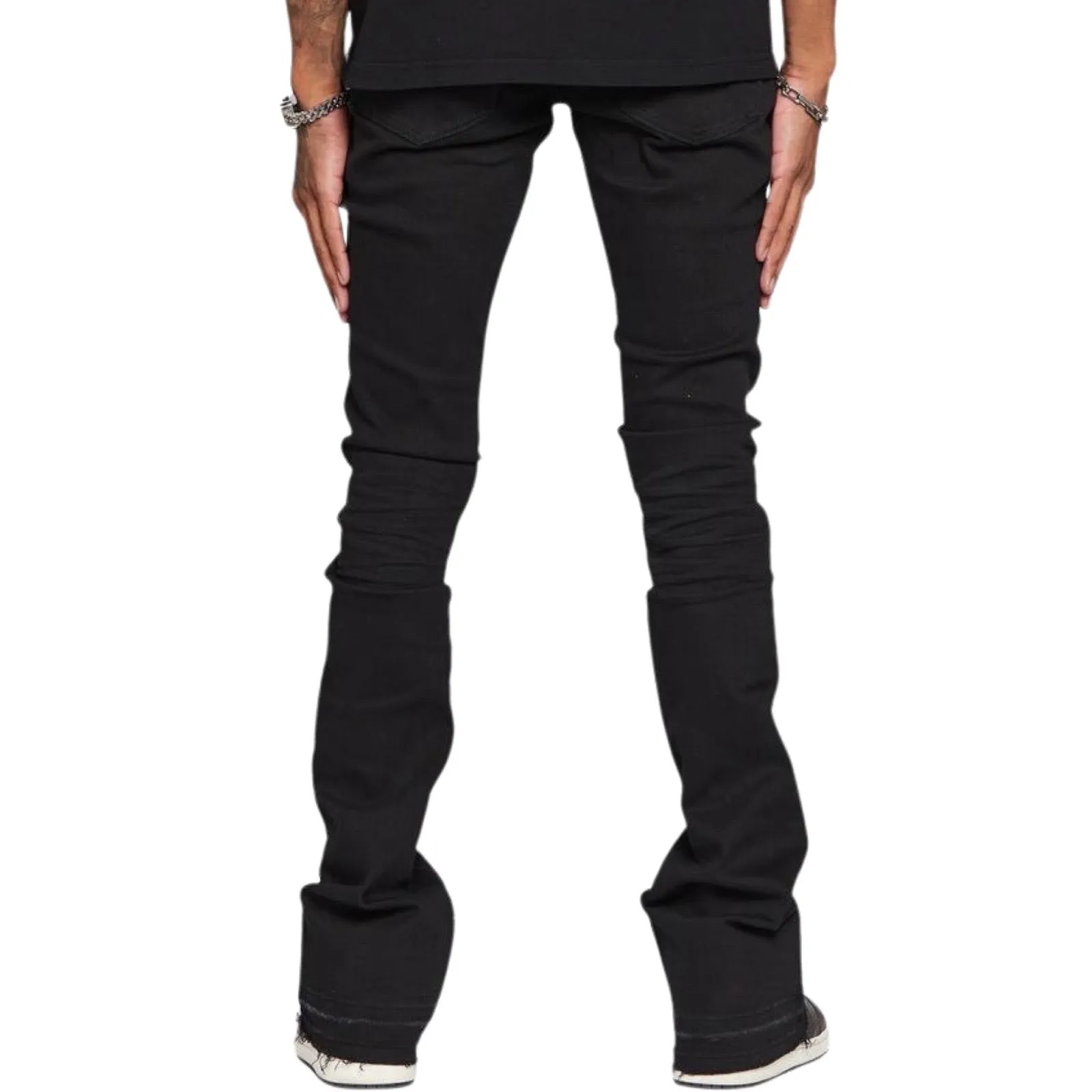 ESNTL Lab “Core Black” Stack Jeans