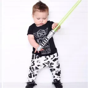 Fashion baby boy clothes star wars printing t shirt pants newborn baby boys clothing set infant outfits children's clothing