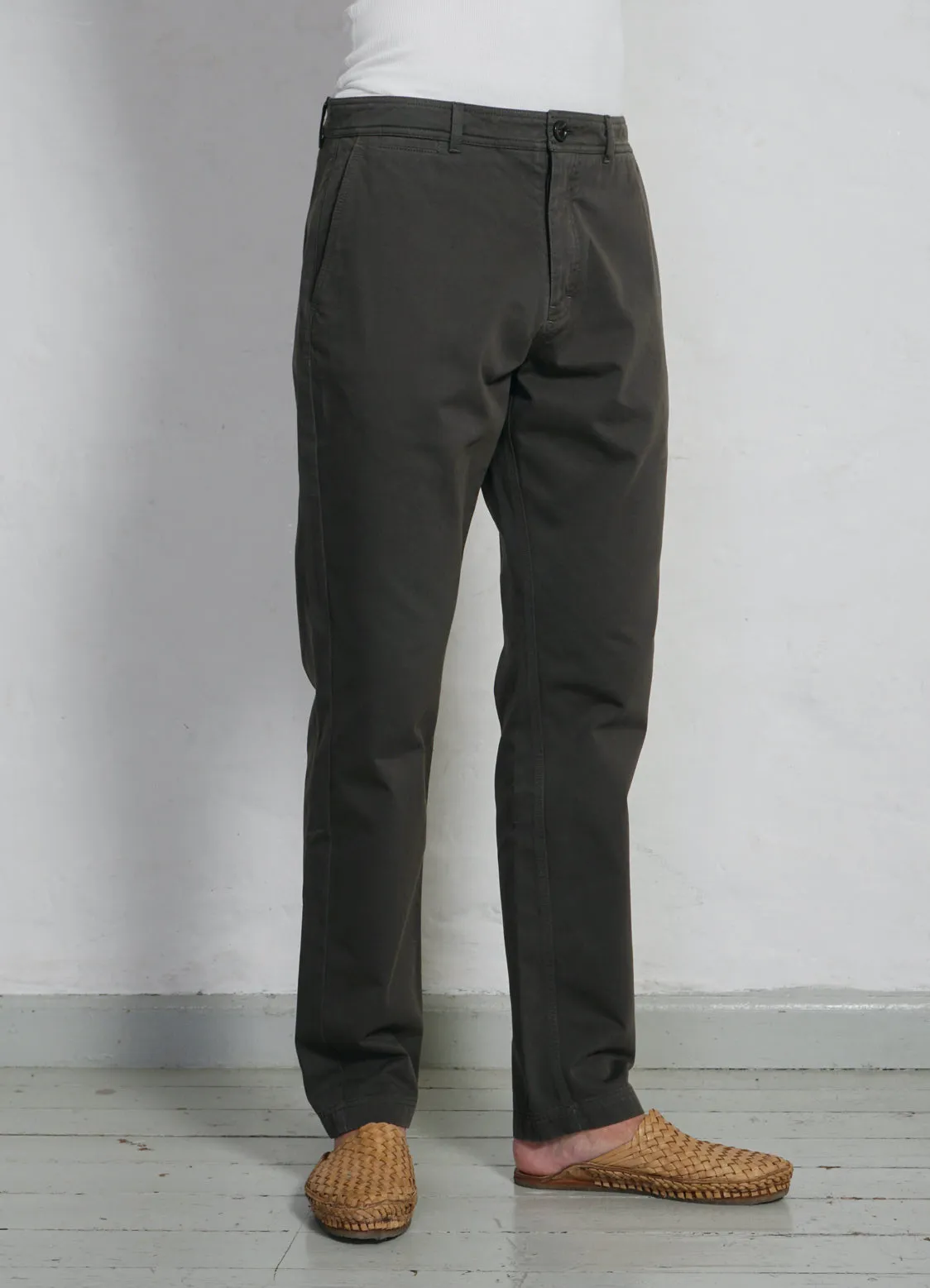 FRED | Regular Cut Work Trousers | Dark Moss