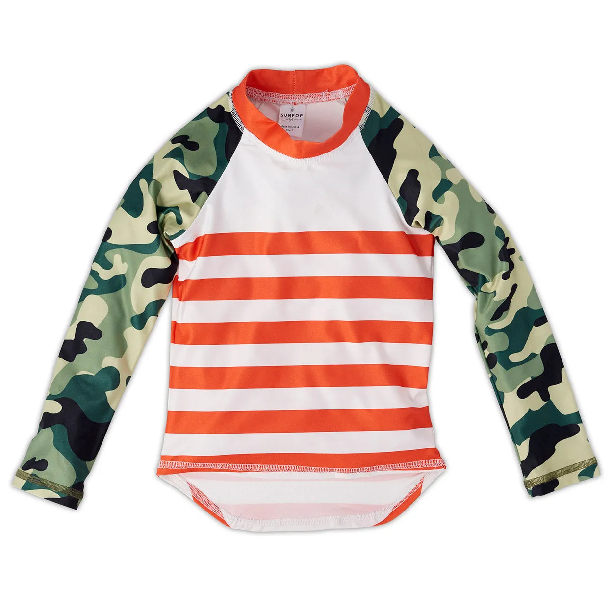 Green Camo 2-pc Rash Guard Set UPF 50  for Boys