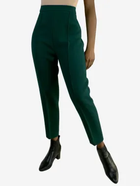 Green side zip tapered trousers - size IT 42