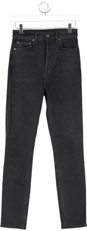 grlfrnd Black Piper Super High Rise Slim W24