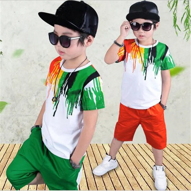 Hip-hop Colorful T-Shirt Pants