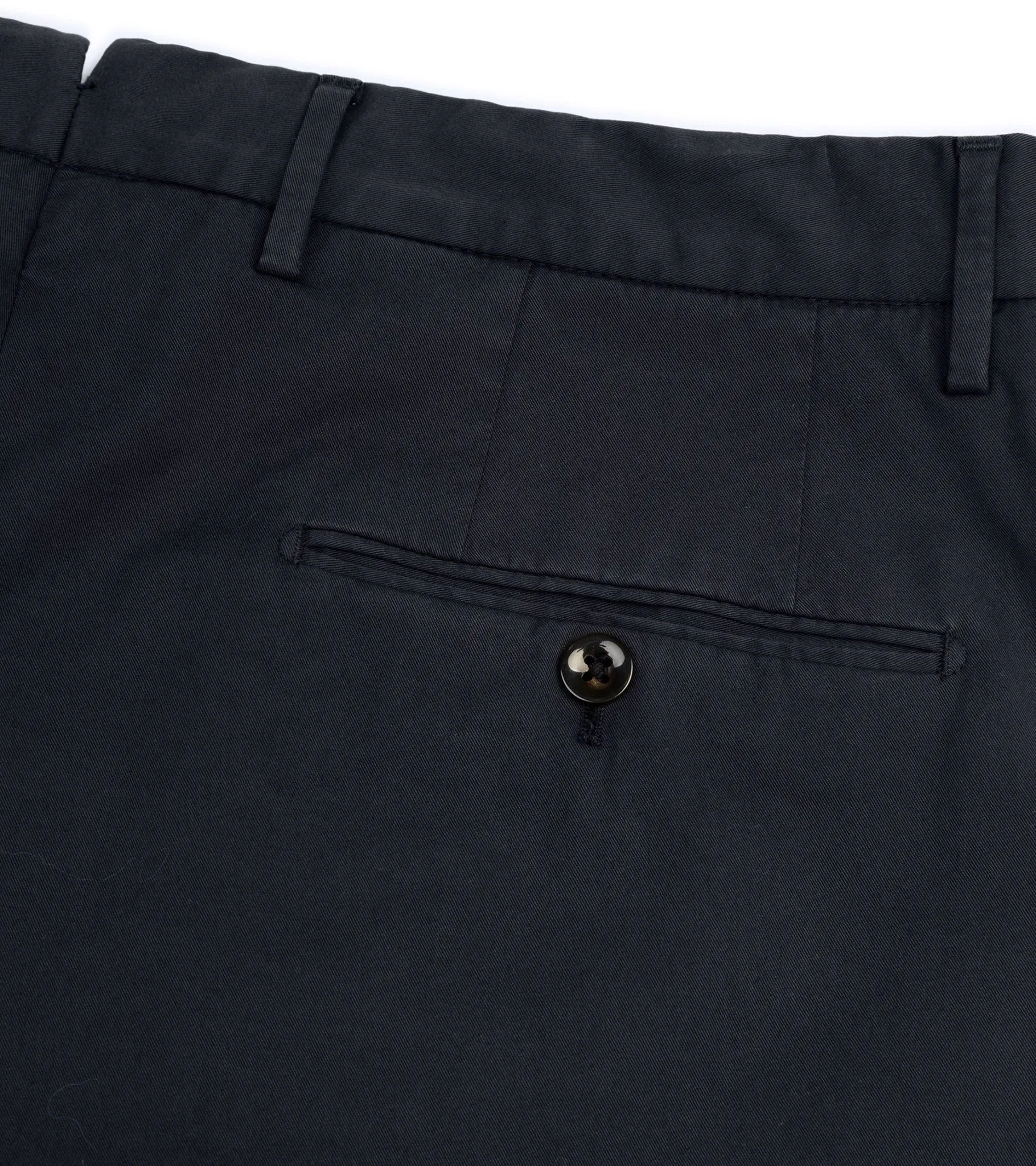 Incotex Royal Batavia Regular Cotton Trousers: Navy