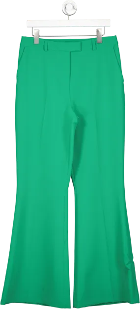 Karen Millen Green Clean Tailored Kickflare Trouser UK 14