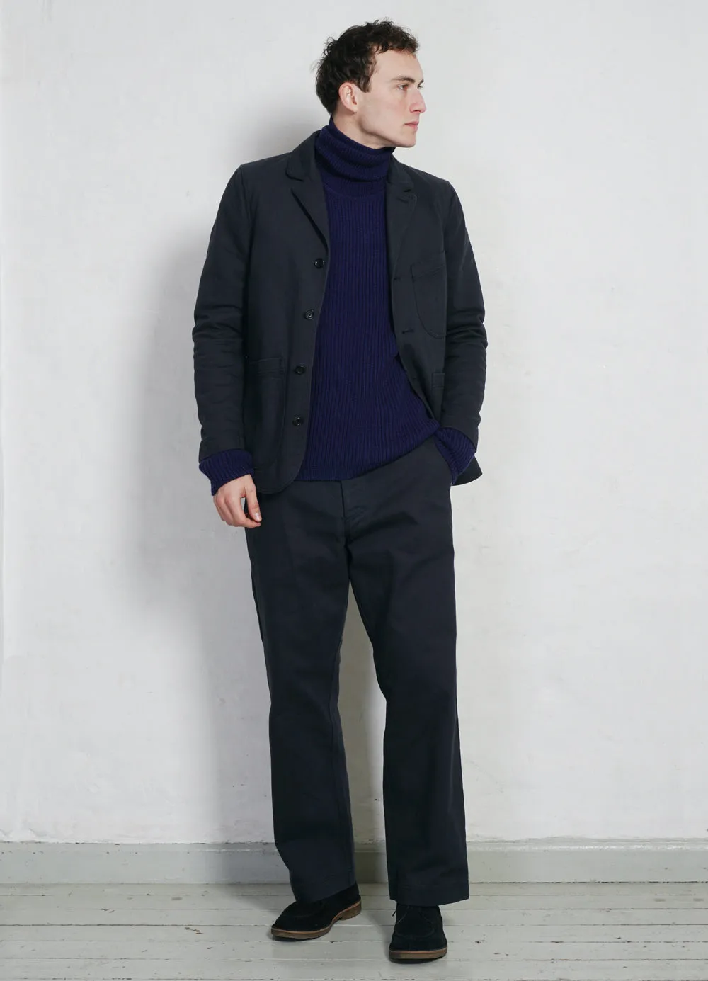 KELD | Straight Leg Work Trousers | Dark Navy