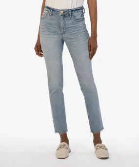 Kut Jeans |  Reese High Rise Fab Ab Ankle Straight Leg Jeans | Circulated Wash